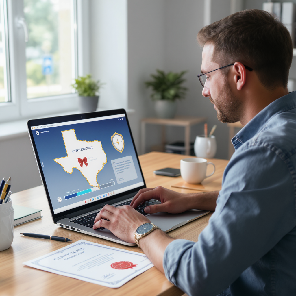 Texas adult driver education certificate online