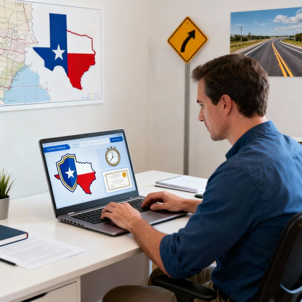 Online adult driver ed course Texas